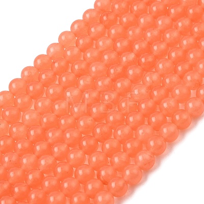 Natural & Dyed Malaysia Jade Bead Strands G-A146-6mm-A07-01-1
