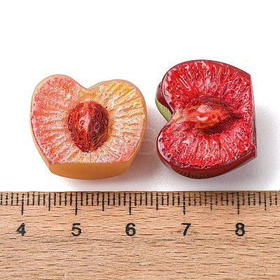 Opaque Resin Imitation Fruit Cabochons CRES-B038-03B-1