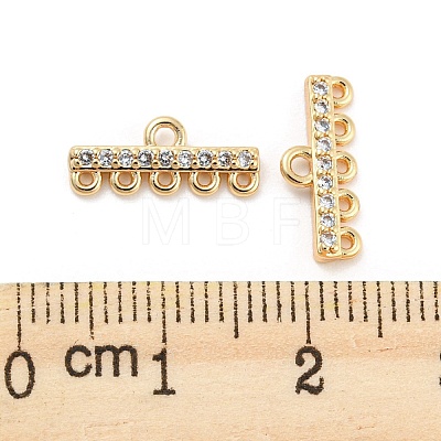 Brass Micro Cubic Zirconia Chandelier Components Links X-KK-Q789-47G-1