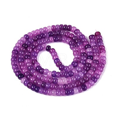 Ombre Effect Dyed Glass Beads Strands X-GLAA-Q106-05A-A13-1