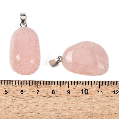 Natural & Synthetic Mixed Stone Tumbled Stone Pendants GG-K002-06-1