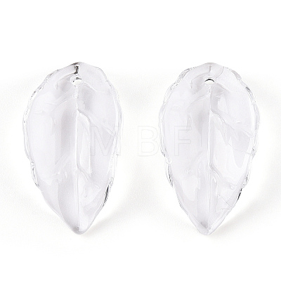 Transparent Glass Petal Beads GLAA-N001-20-1