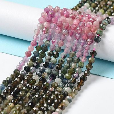 Natural Tourmaline Beads Strands G-P514-A04-03-1