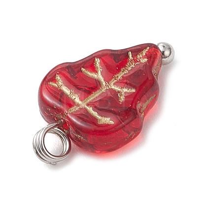 Czech Glass Charms PALLOY-JF04468-02-1