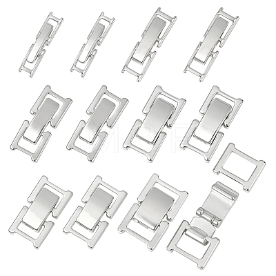 12Pcs 6 Styles Brass Watch Band Clasps KK-PH0015-10-1