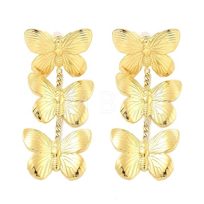 304 Stainless Steel Stud Earrings EJEW-S226-15G-1