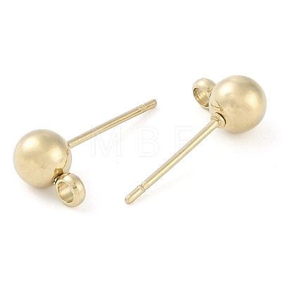 Ion Plating(IP) 304 Stainless Steel Stud Earring Findings STAS-P366-95C-G-1