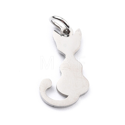 201 Stainless Steel Pet Charms STAS-D176-01P-1