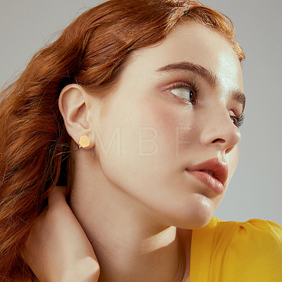 10Pcs 5 Colors 304 Stainless Steel Cuff Earrings EJEW-HS0001-43A-1