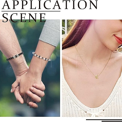 16Pcs 2 Colors Alloy European Beads MPDL-YW0001-09-1