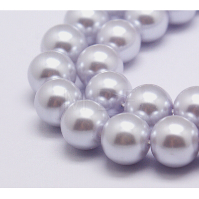 Eco-Friendly Dyed Glass Pearl Round Bead Strands X-HY-A002-6mm-RB004-1