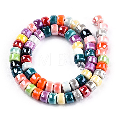 Handmade Porcelain Bead Strands X-PORC-N007-22-1