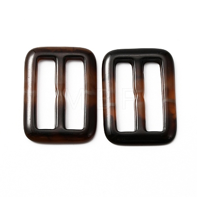 Rectangle Resin Buckle Clasps FIND-WH0129-33E-1