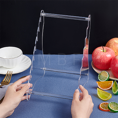 Transparent Acrylic Fruit Knife Display Stands AJEW-WH0470-91A-1