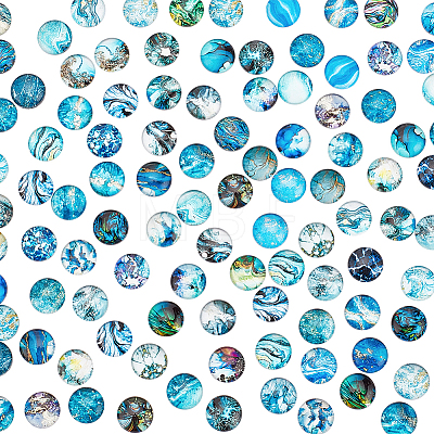   Glass Cabochons GLAA-PH0002-19-1