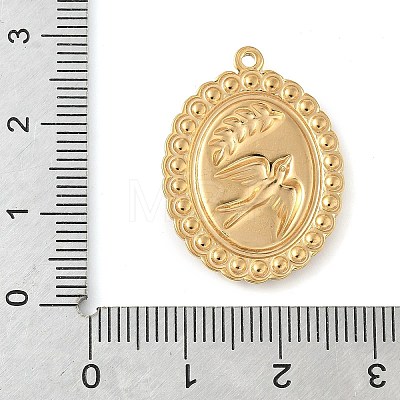 304 Stainless Steel Enamel Pendants STAS-P404-01G-1