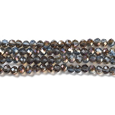 Electroplate Glass Beads Strands EGLA-A034-T4mm-J16-1