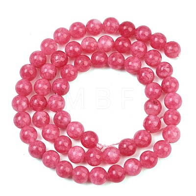 Dyed Natural White Jade Beads Strands GG-CBAD029-A10-6mm-1