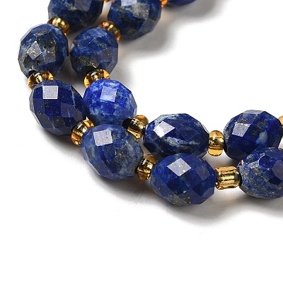 Natural Lapis Lazuli Beads Strands G-H297-C02-01-1