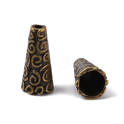 Apetalous Alloy Bead Cone FIND-WH0042-28AB-1