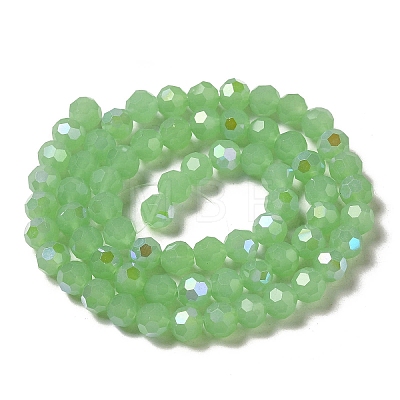 Imitation Jade Glass Beads Strands EGLA-A035-J8mm-L01-1