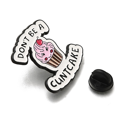 Animal Safety Don't Be A Cuntcake Enamel Pins JEWB-L016-07EB-12-1