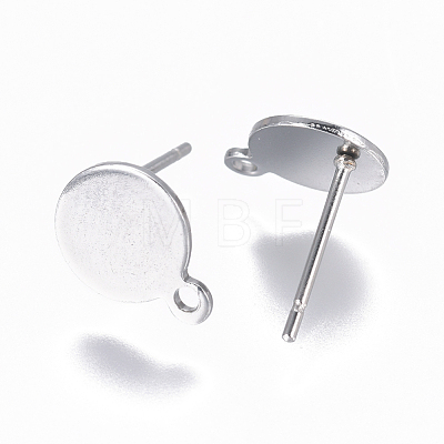 Non-Tarnish 304 Stainless Steel Ear Stud Components STAS-F227-19A-P-1