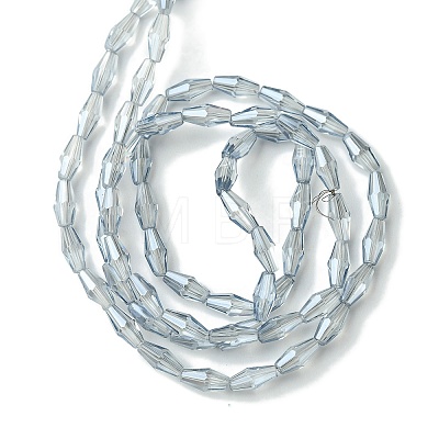 Transparent Electroplate Glass Beads X1-GLAA-K064-05A-PL03-1