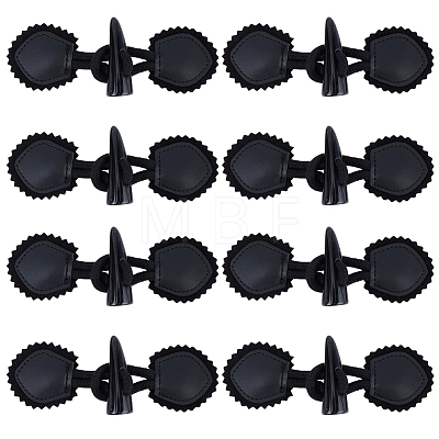 8 Pairs Resin Buttons BUTT-CL0001-08-1
