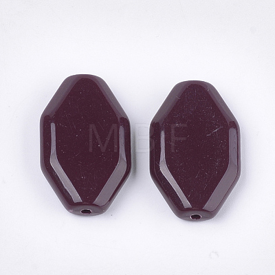 Opaque Acrylic Beads OACR-T011-83-1