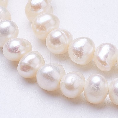 Natural Cultured Freshwater Pearl Beads Strands PEAR-F004-02-01-1