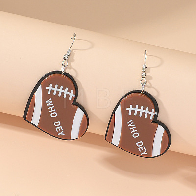 Sport Style Acrylic Dangle Earrings FS-WG67C41-02-1