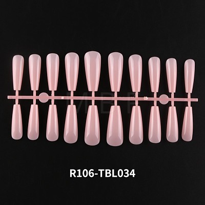 Solid Color Plastic Seamless Toe False Nail MRMJ-R106-TBL034-1