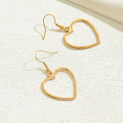 Fashionable Heart Alloy Dangle Earrings AY5641-1