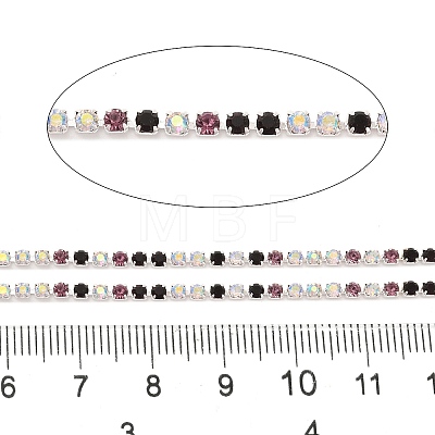 Rhinestone and Iron Cup Chain CH-A007-01E-1