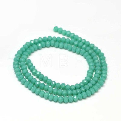 Faceted Rondelle Glass Beads Strands X-GLAA-I033-3mm-09-1