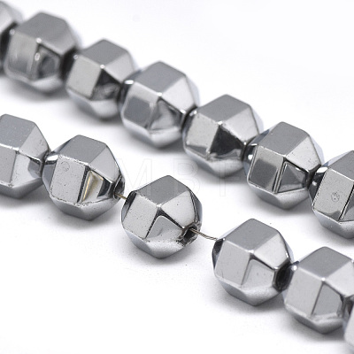 Electroplate Non-magnetic Synthetic Hematite Beads Strands G-T061-31A-1