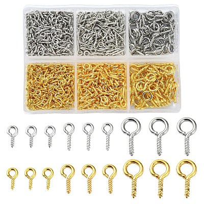 750Pcs Iron Screw Eye Peg Bails IFIN-YW0003-89-1