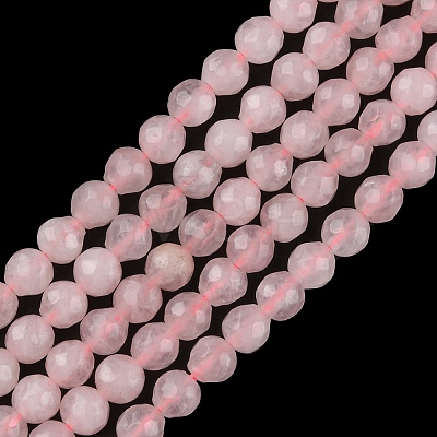 Natural Rose Quartz Beads Strands G-G0003-D01-1
