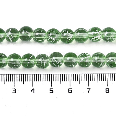 Drawbench Transparent Glass Beads Strands GLAD-Q012-8mm-05-1