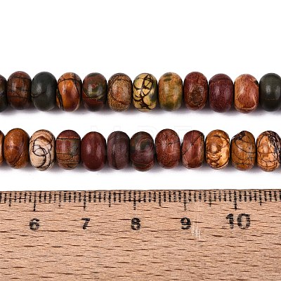 Natural Picasso Jasper/Polychrome Jasper Beads Strands G-N367-02A-12-1
