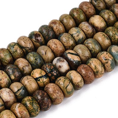 Natural Verdite Stone Beads Strands G-N367-02A-11-1