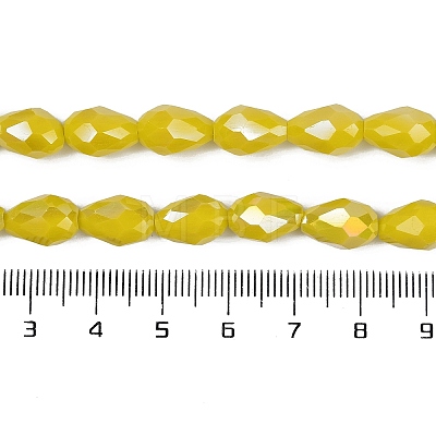 Opaque Solid Color Electroplate Glass Beads Strands EGLA-N013-P4mm-B06-1