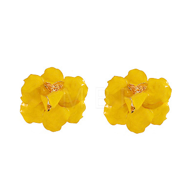 Alloy Enamel Stud Earrings for Women WGB1BBC-05-1
