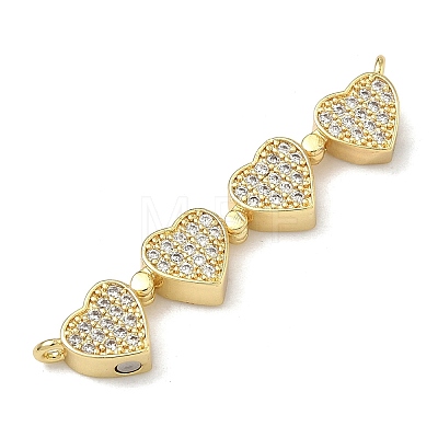 Saint Patrick's Day Brass Micro Pave Clear Cubic Zirconia Deployable Pendants KK-A293-27A-G-1
