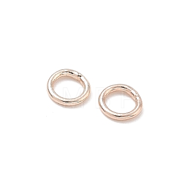Brass Closed Jump Rings KK-CBA4112-10RG-1