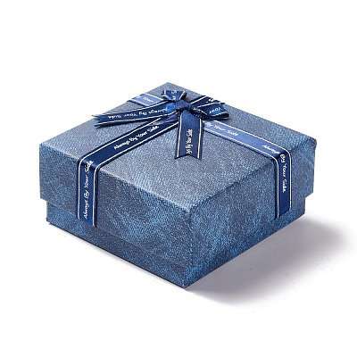 Square Cardboard Jewelry Set Boxes CBOX-E013-01-1