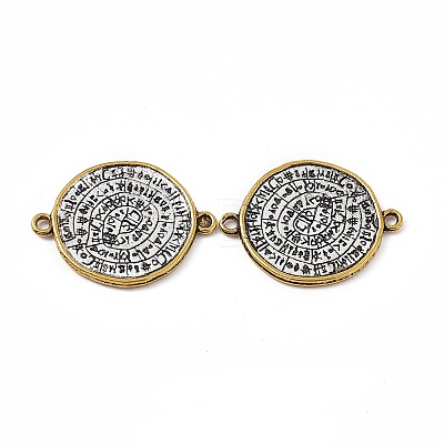 Tibetan Style Alloy Connector Charms FIND-A024-70G-1
