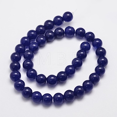 Natural & Dyed Malaysia Jade Bead Strands X-G-A146-10mm-A22-1