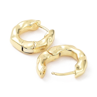Rack Plating Brass Hoop Earrings EJEW-B027-19G-1